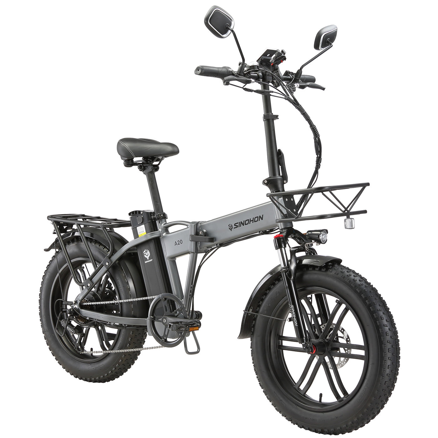 A20 Foldable E-bike 20" Fat Tire 1000W Peak Motor