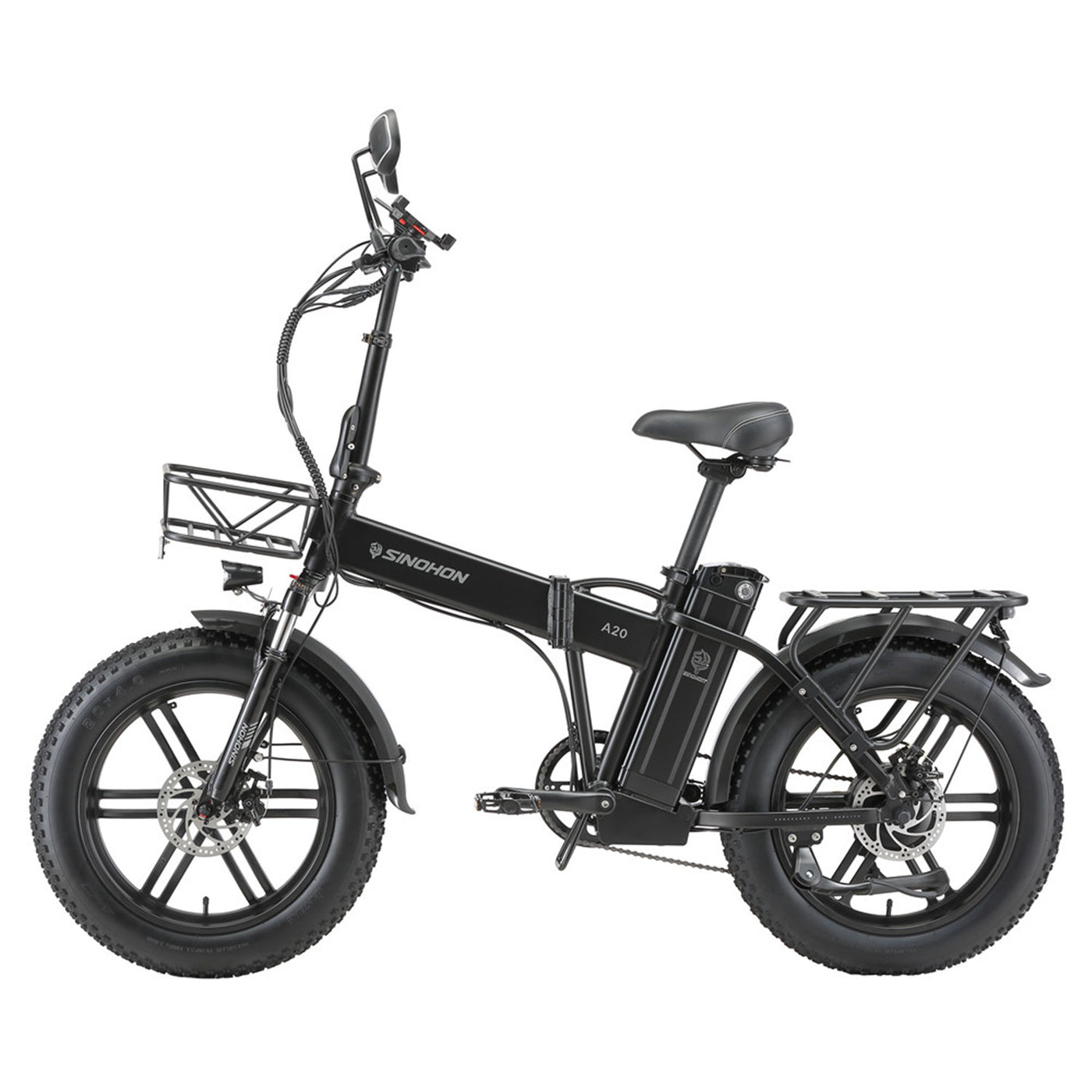 A20 Foldable E-bike 20" Fat Tire 1000W Peak Motor