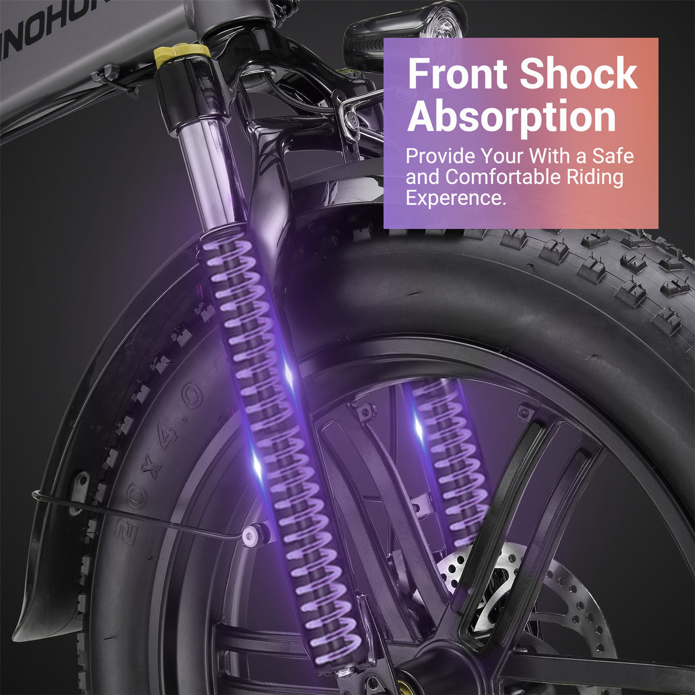 A20 Foldable E-bike 20" Fat Tire 1000W Peak Motor