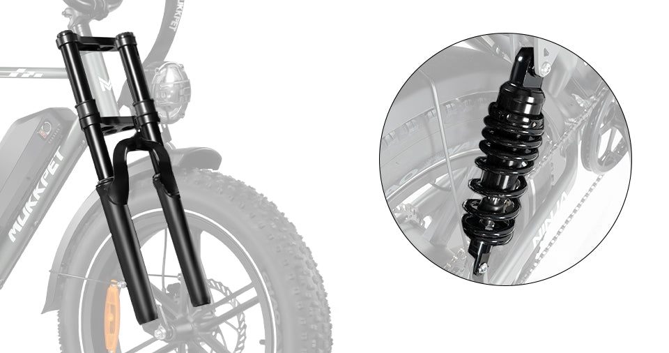 Mukkpet NINJA Moped-Style Electric Bike 48V15AH | 750W brushless