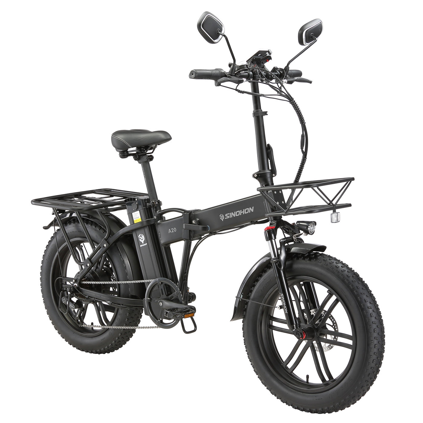 A20 Foldable E-bike 20" Fat Tire 1000W Peak Motor