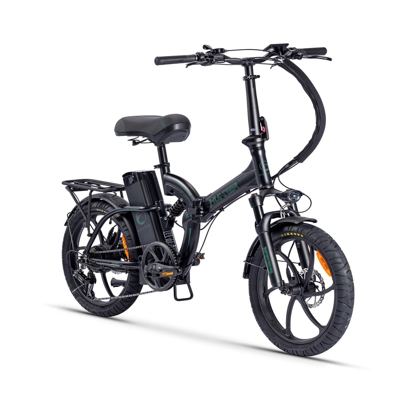 Hunter Sport X2 Folding E-Bike 20" x 3.0 Fat Tire 750W Peak Motor