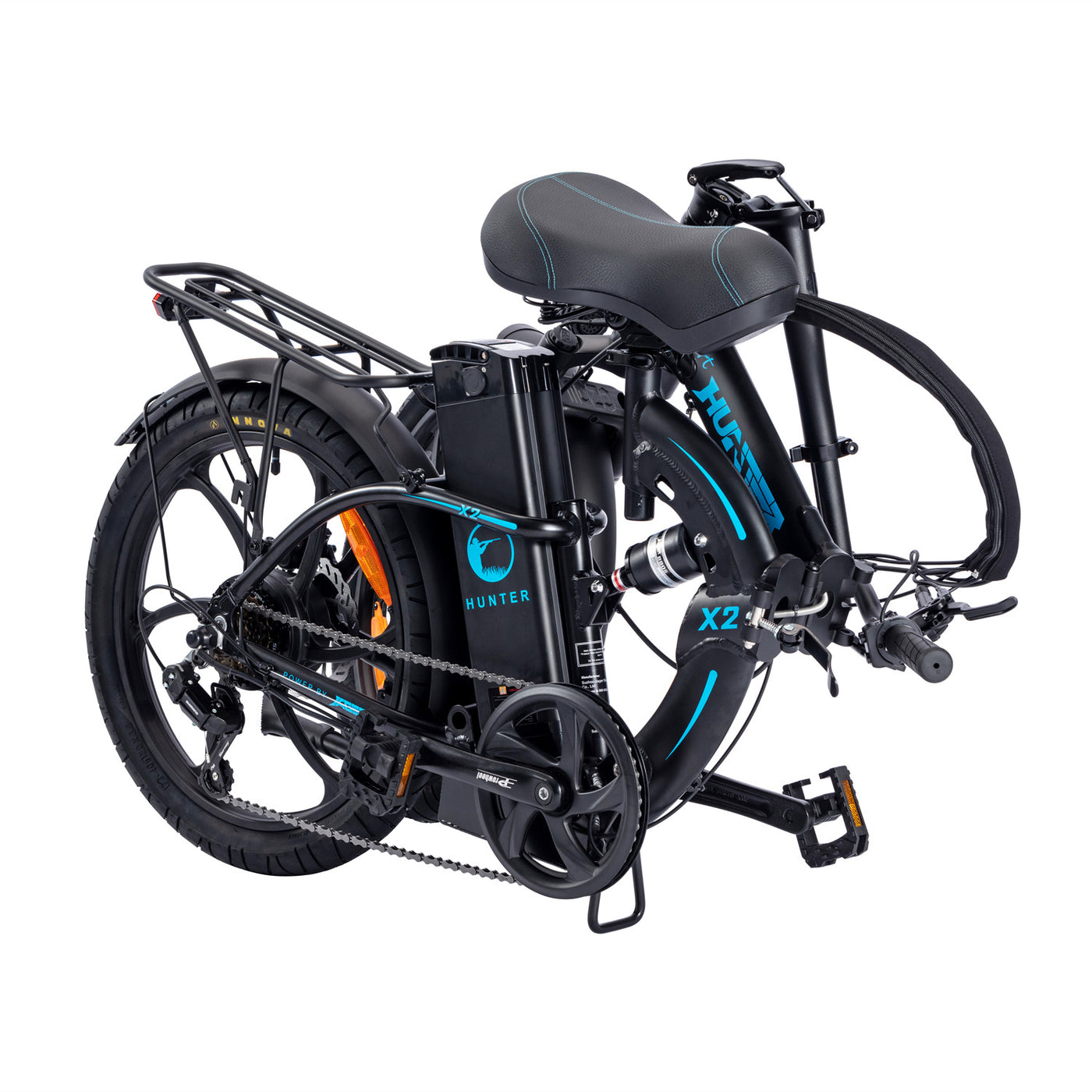 Hunter Sport X2 Folding E-Bike 20" x 3.0 Fat Tire 750W Peak Motor
