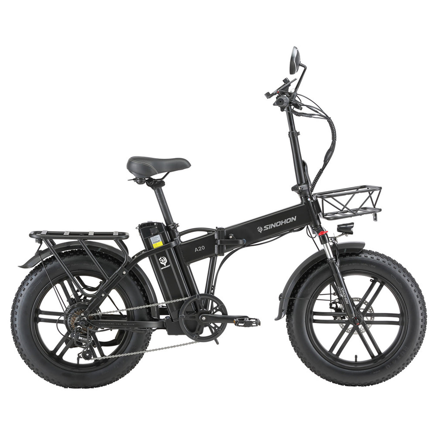 A20 Foldable E-bike 20" Fat Tire 1000W Peak Motor