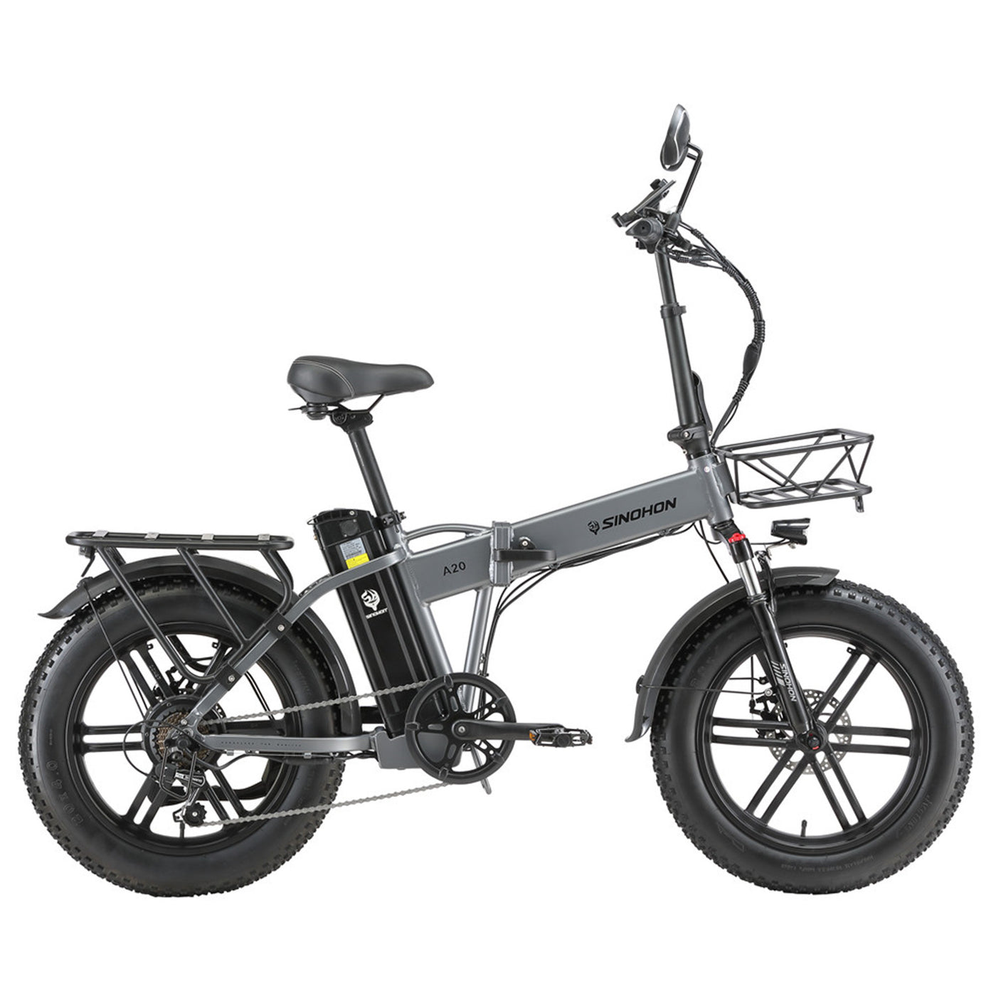 A20 Foldable E-bike 20" Fat Tire 1000W Peak Motor